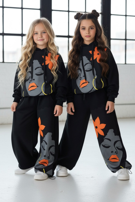 Komplet dla dziewczynki Boni czarny