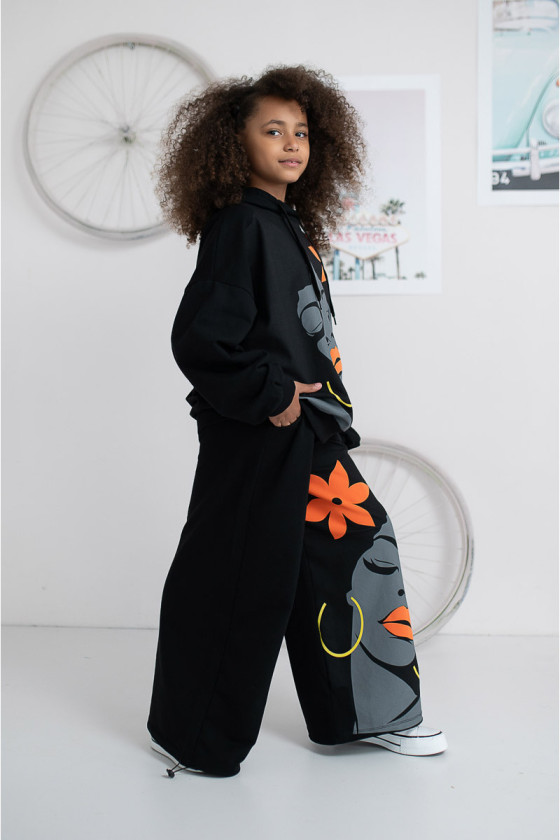 Komplet dla dziewczynki Boni czarny