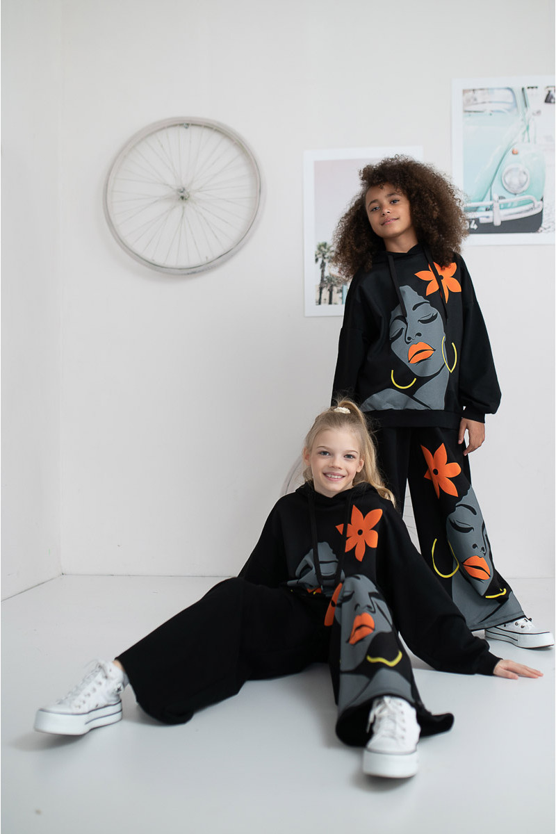 Komplet dla dziewczynki Boni czarny