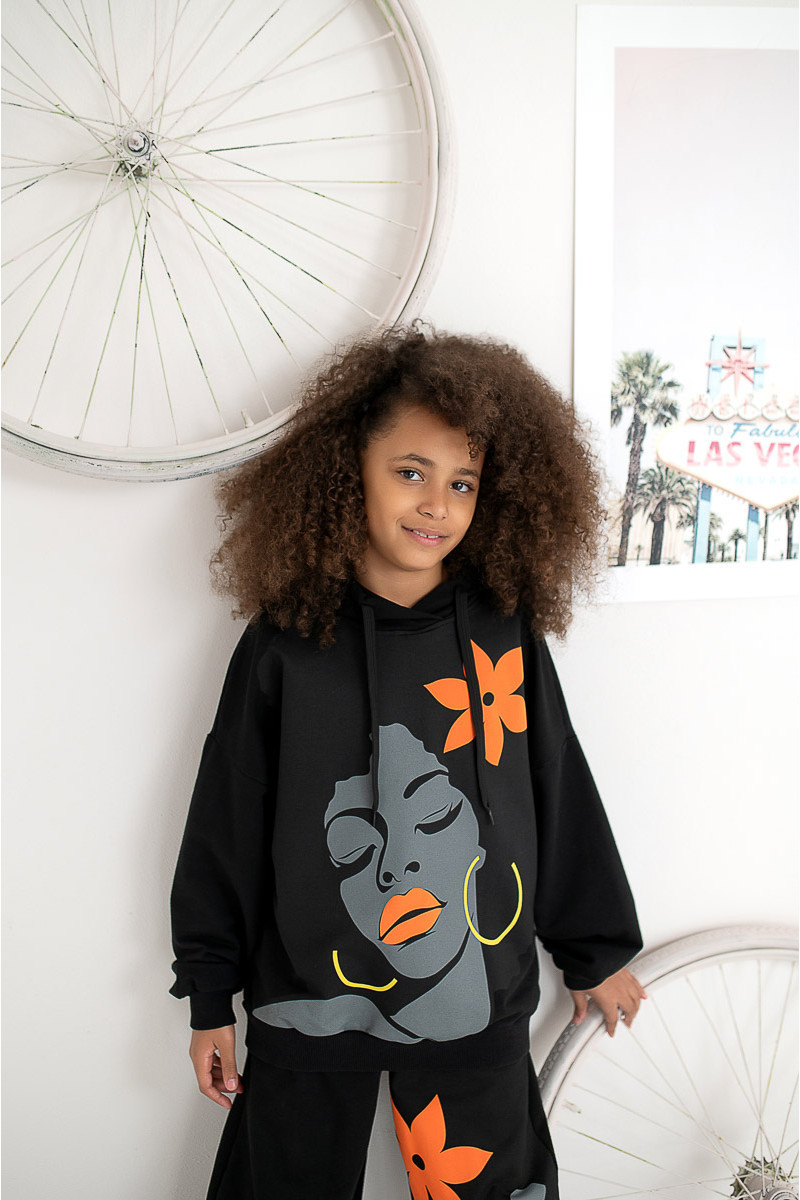 Komplet dla dziewczynki Boni czarny