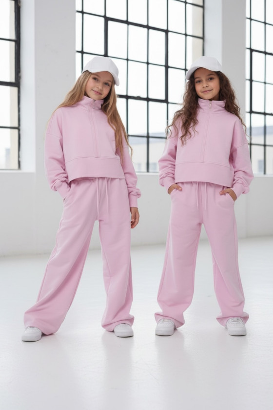 Komplet dla dziewczynki bluza i spodnie Light Pink