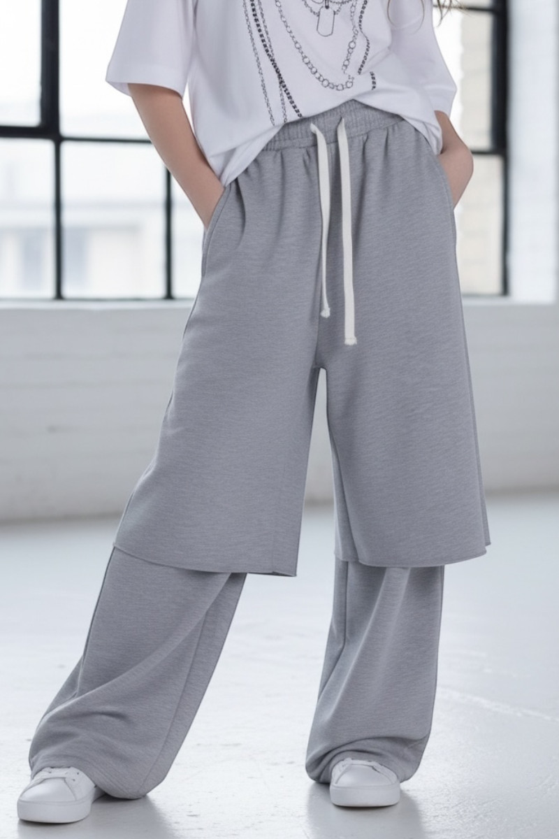 Spodnie dresowe Double szare