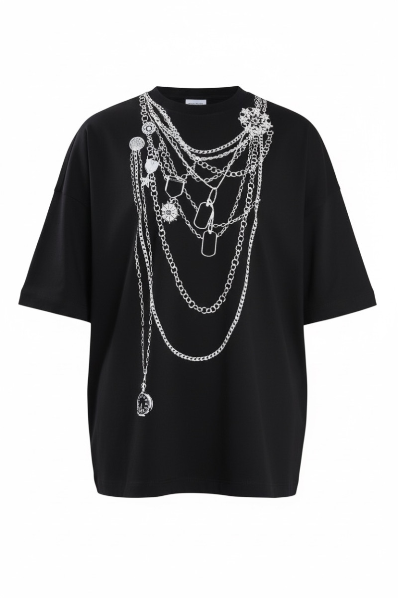 T-shirt Biżu Czarny