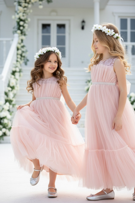 Sukienka dla dziewczynki Mari brzoskiwnka