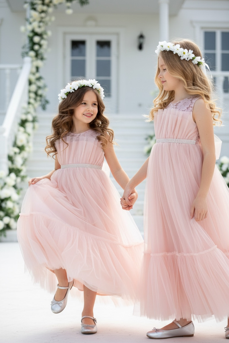 Sukienka dla dziewczynki Mari brzoskiwnka