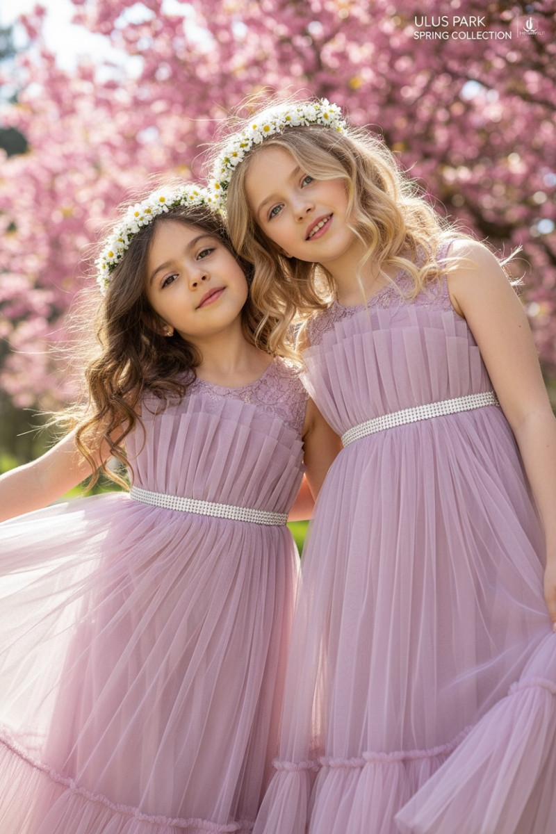 Sukienka dla dziewczynki Mari lilak