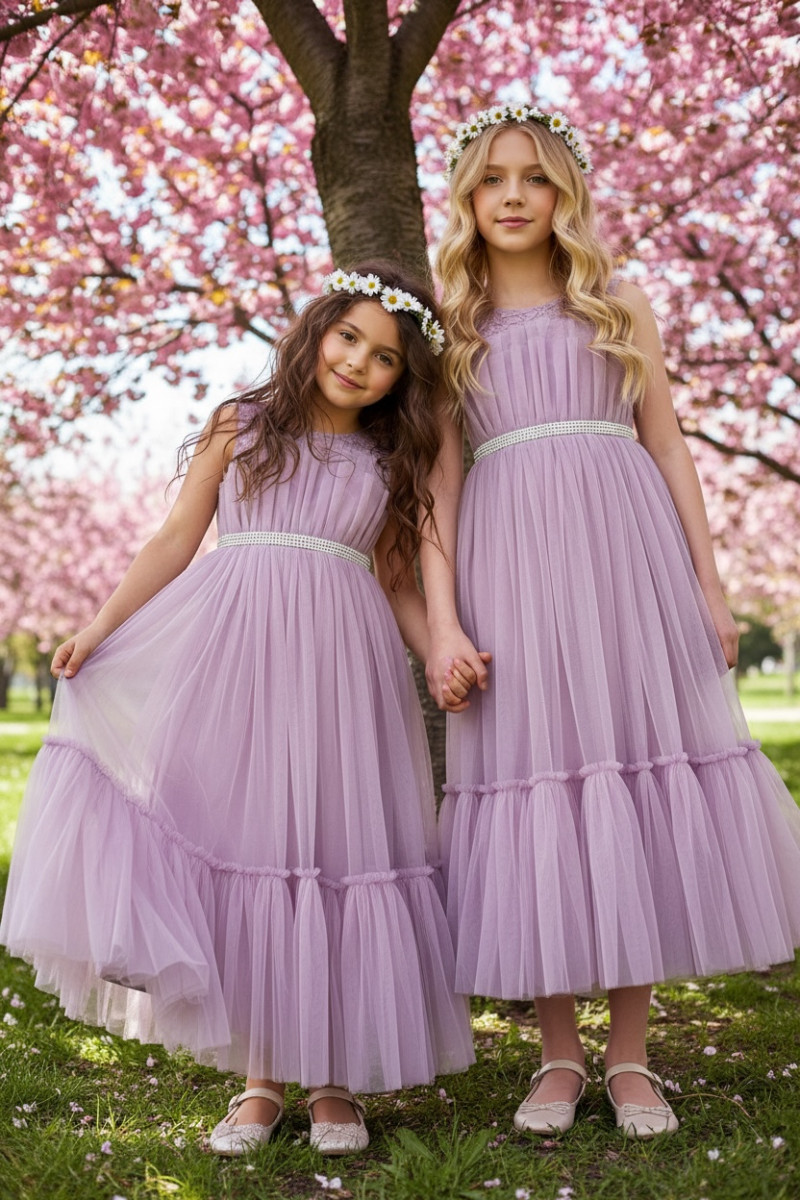 Sukienka dla dziewczynki Mari lilak