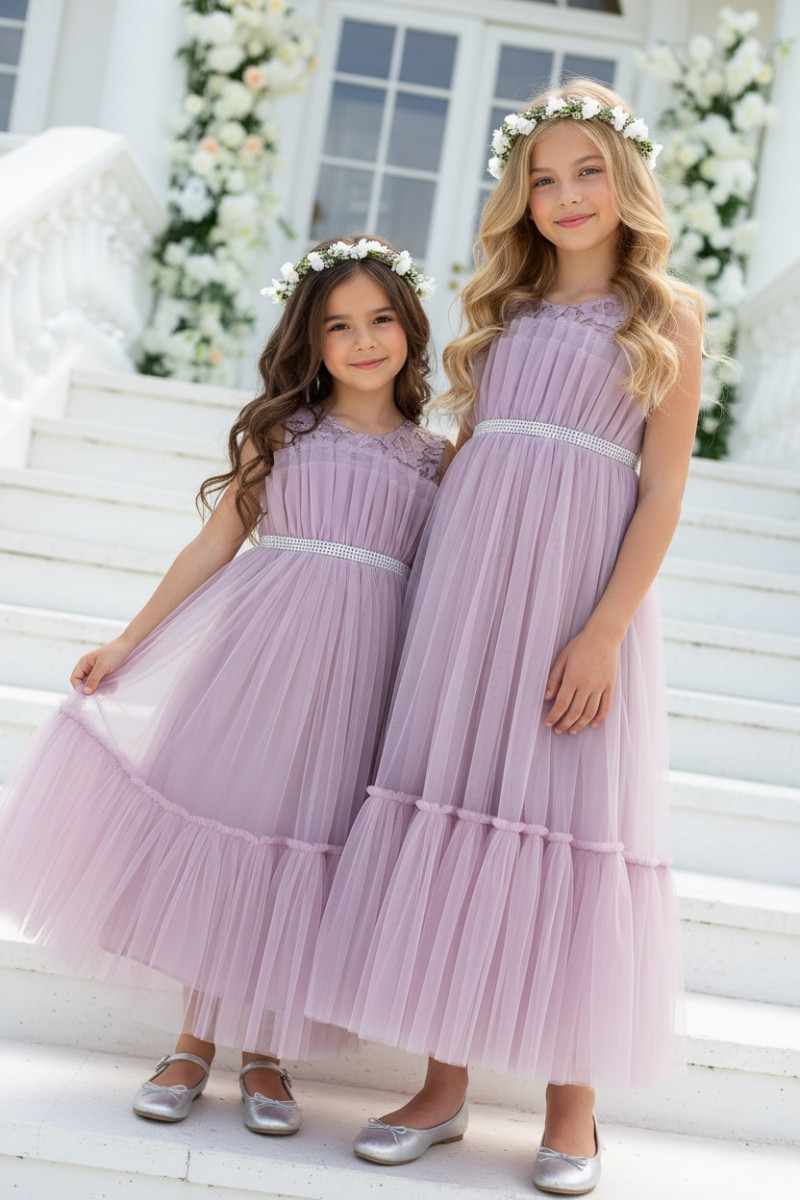 Sukienka dla dziewczynki Mari lilak