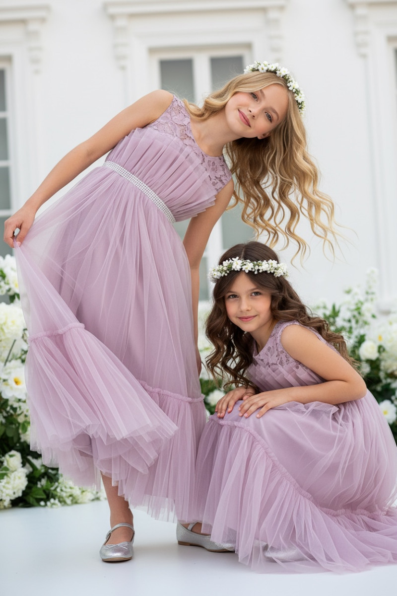 Sukienka dla dziewczynki Mari lilak