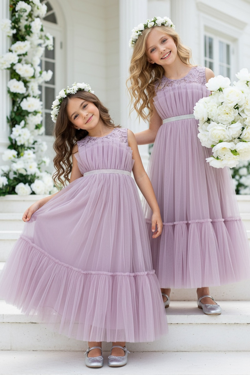 Sukienka dla dziewczynki Mari lilak