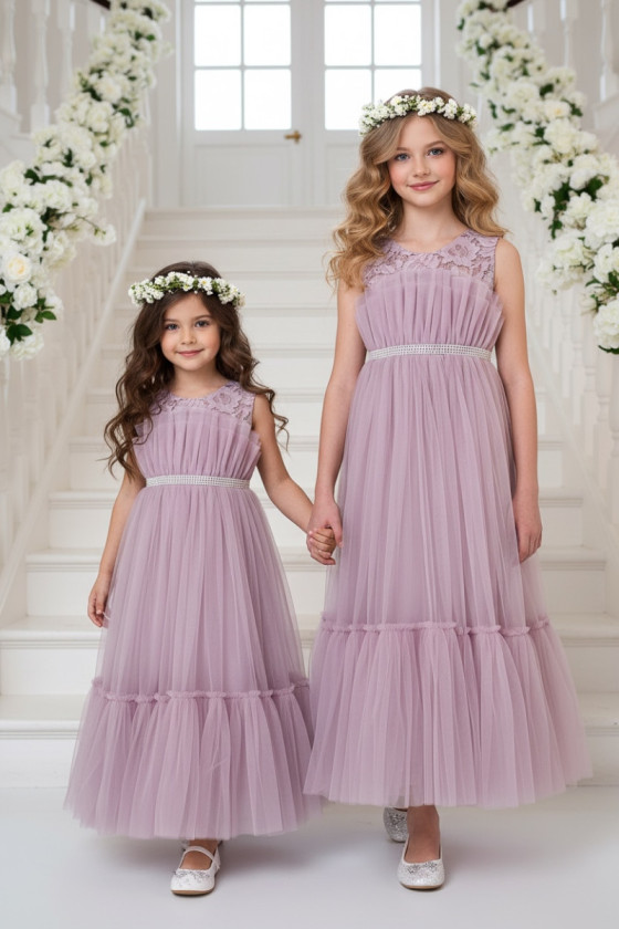 Sukienka dla dziewczynki Mari lilak