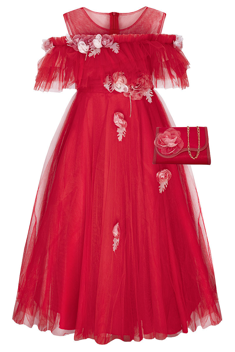 Sukienka z torebką Rossy czerwona