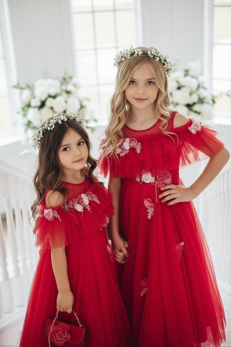 Sukienka z torebką Rossy czerwona