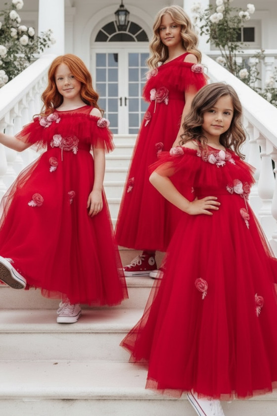 Sukienka z torebką Rossy czerwona