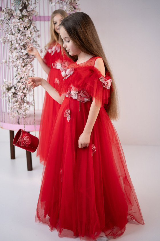 Sukienka z torebką Rossy czerwona