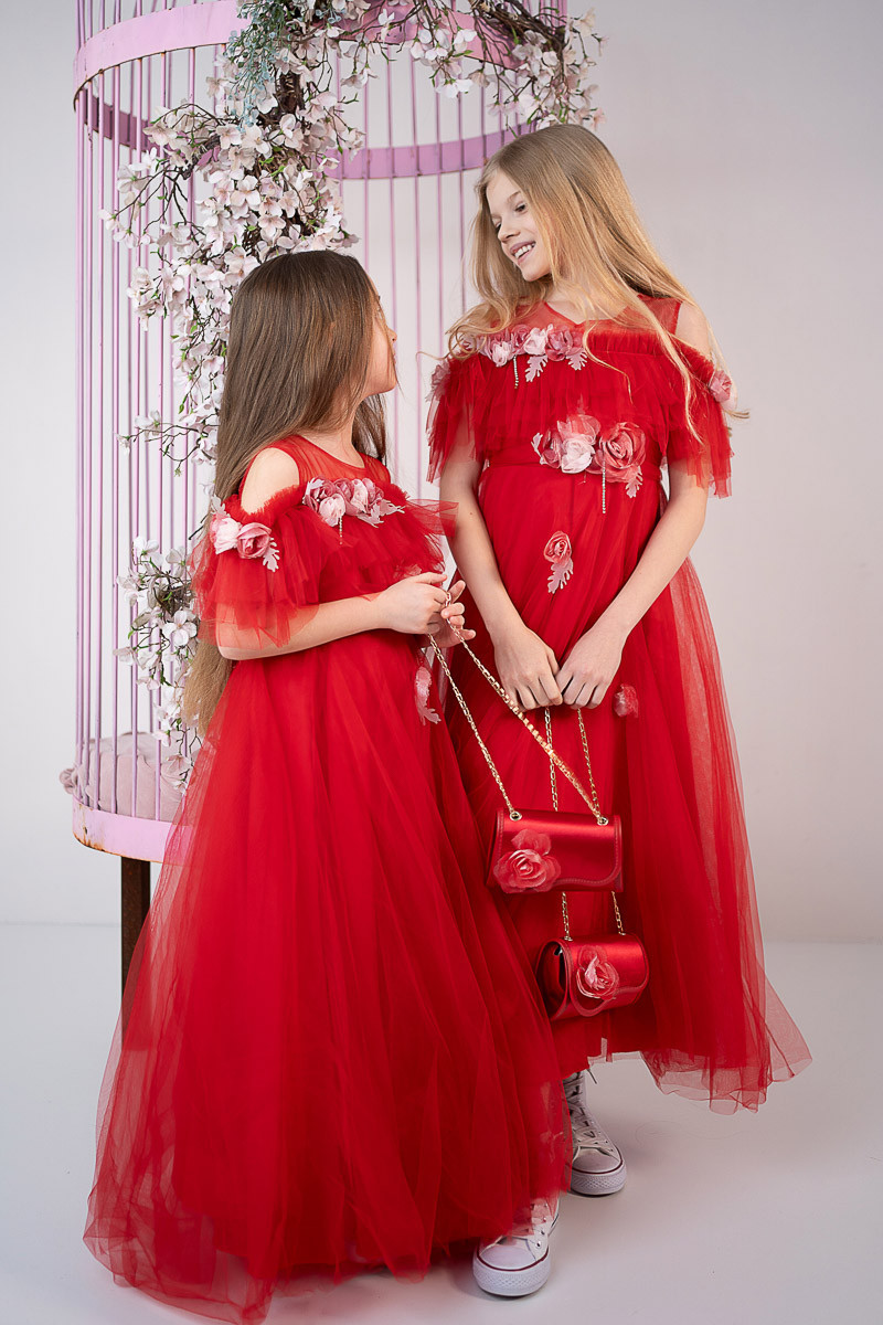 Sukienka z torebką Rossy czerwona