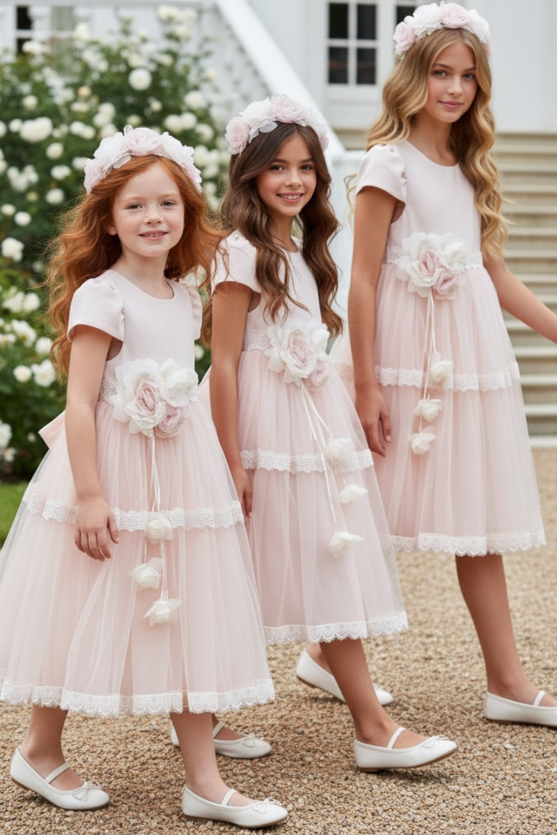 Sukienka z opaską Princesska morelka