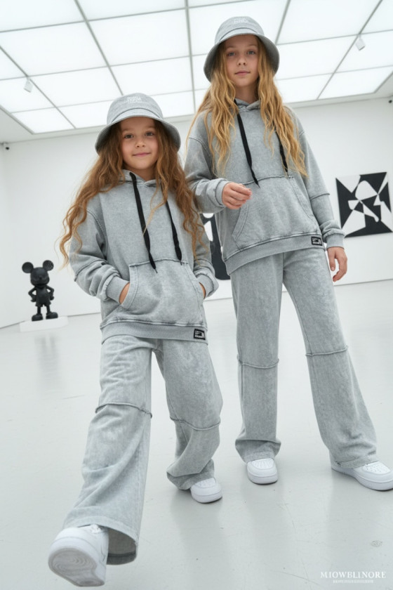 Komplet bluza i spodnie Energy Flow jasny szary