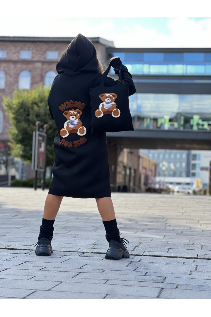 Kardigan 2w1 z torebką Hug Me