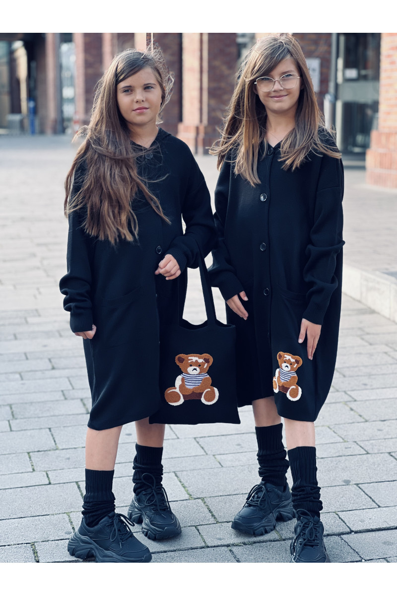 Kardigan 2w1 z torebką Hug Me