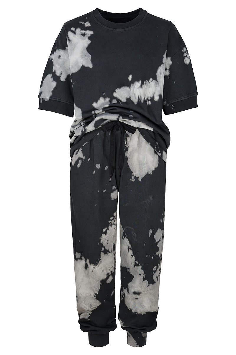 Komplet unisex Tie Dye bluzka i długie spodnie