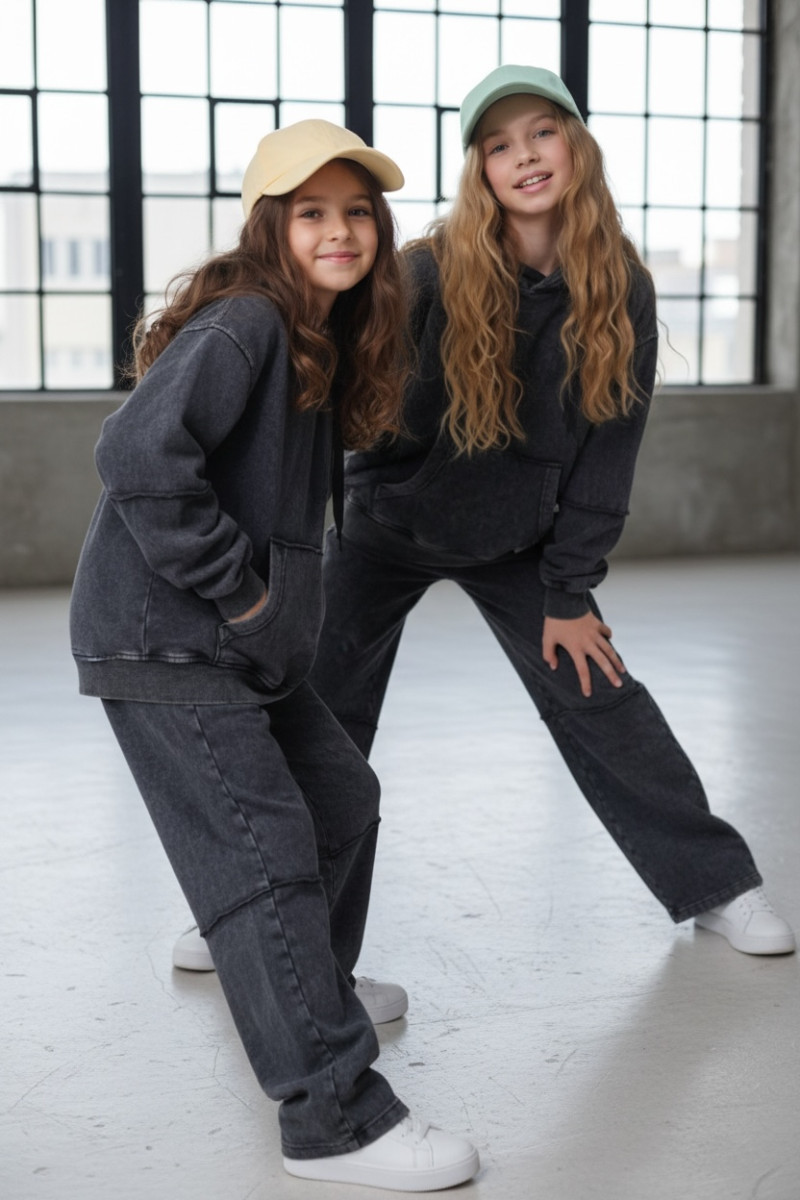 Komplet bluza i spodnie Energy Flow ciemny grafit