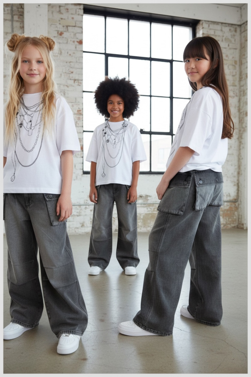 Spodnie jeans Pocet grafit