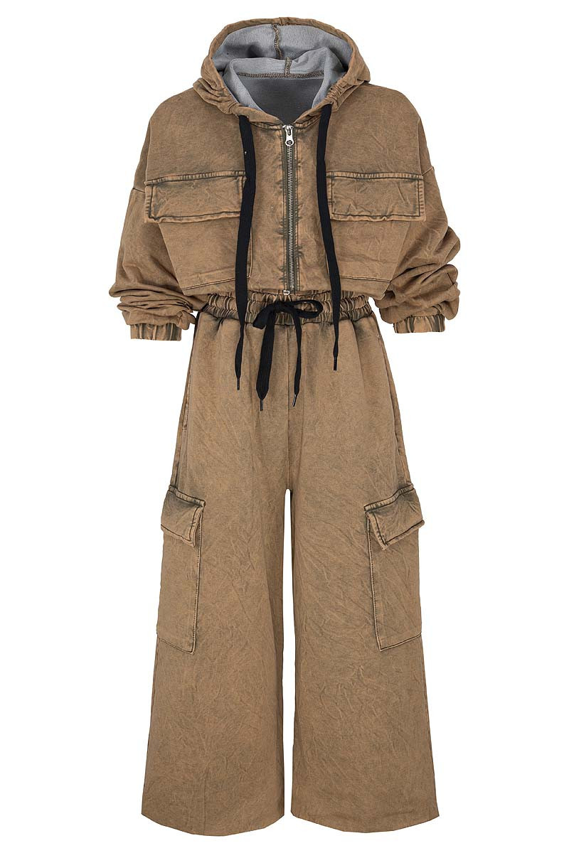 Komplet dla dziewczynki Melisa brąz