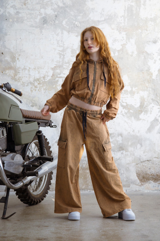 Komplet dla dziewczynki Melisa brąz