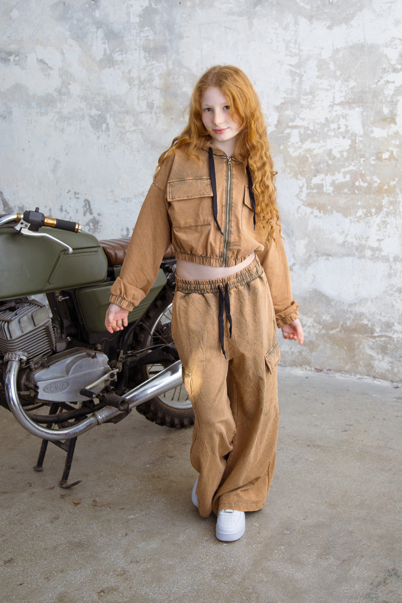 Komplet dla dziewczynki Melisa brąz