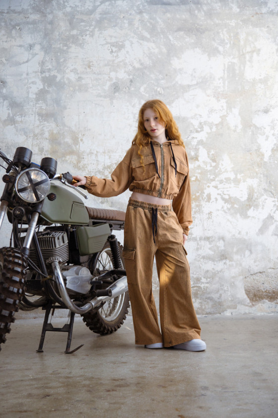 Komplet dla dziewczynki Melisa brąz