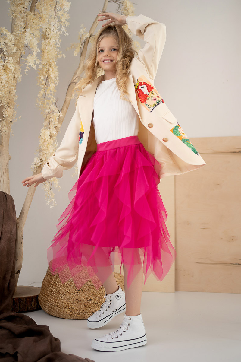 Marynarka dla dziewczynki Wow ecru