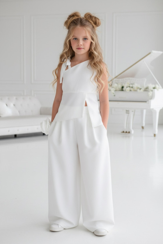 Komplet bluzka i spodnie + gratis kwiat na elastycznej gumce Emanuela