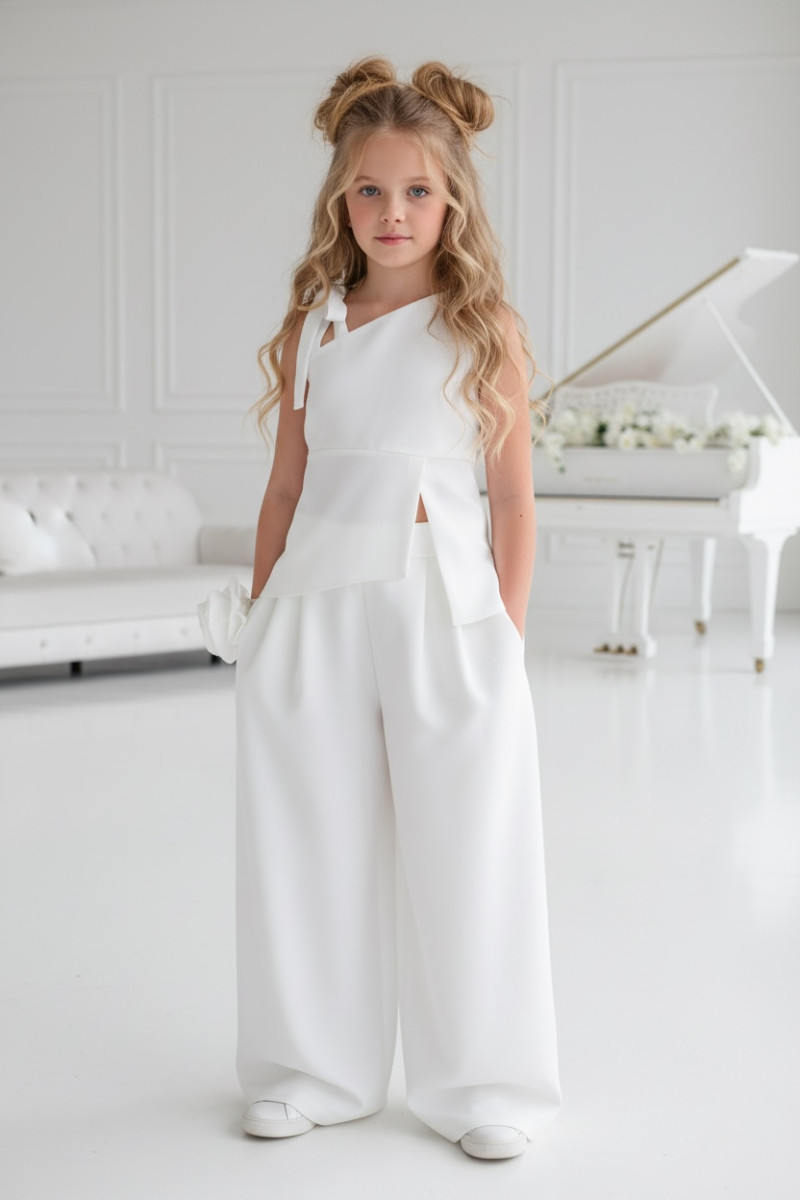 Komplet bluzka i spodnie + gratis kwiat na elastycznej gumce Emanuela