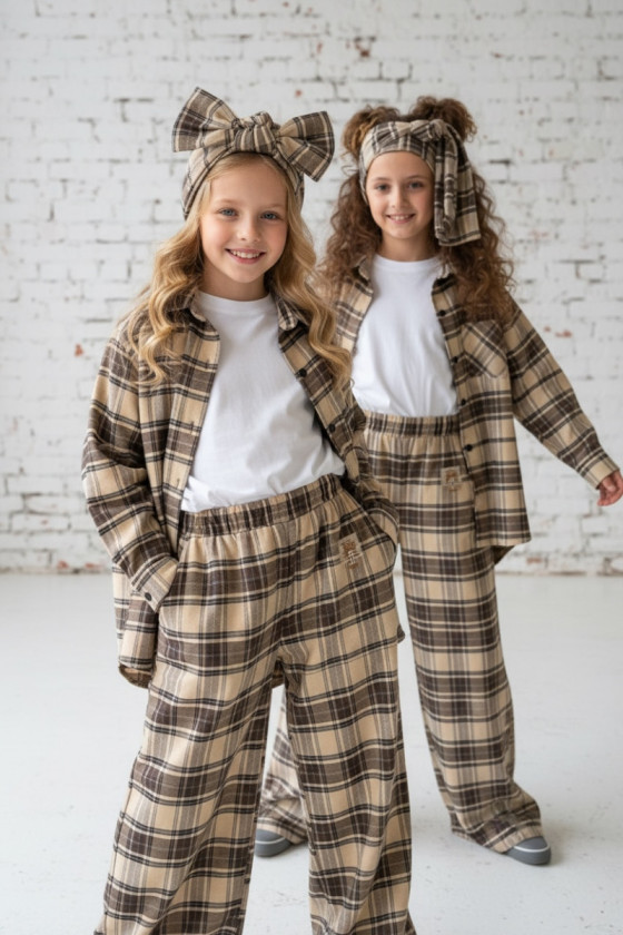 Koszula Tola Brązowa