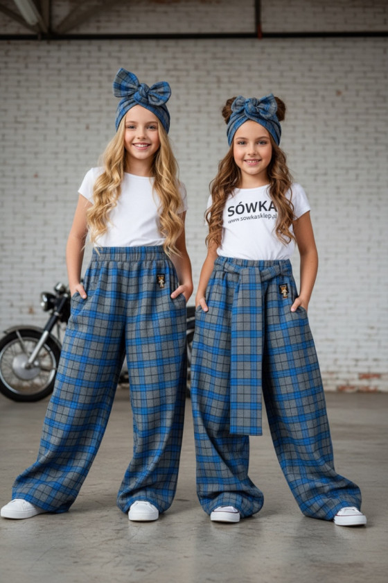 Spodnie Tola Niebieskie + pasek gratis