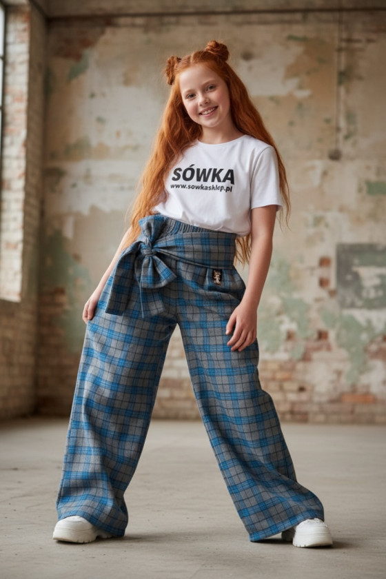 Spodnie Tola Niebieskie + pasek gratis