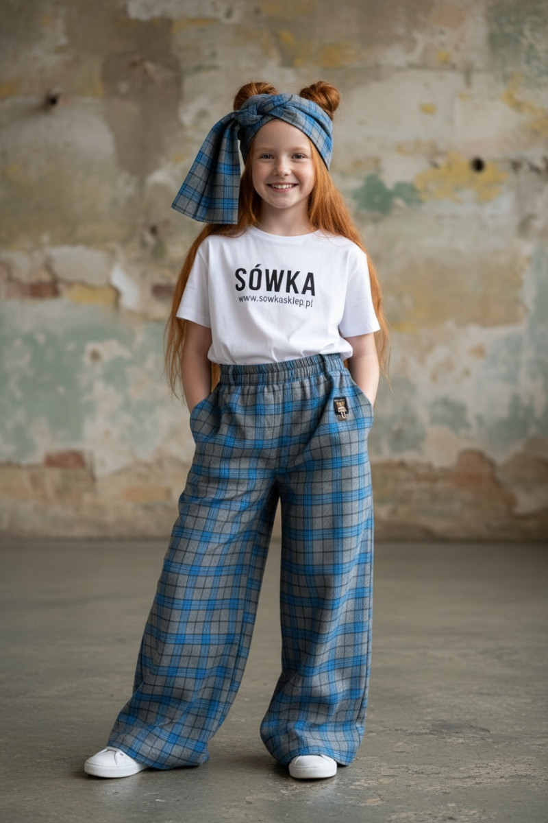Spodnie Tola Niebieskie + pasek gratis