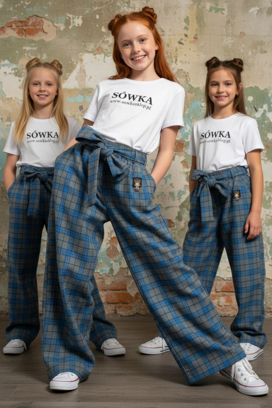 Spodnie Tola Niebieskie + pasek gratis