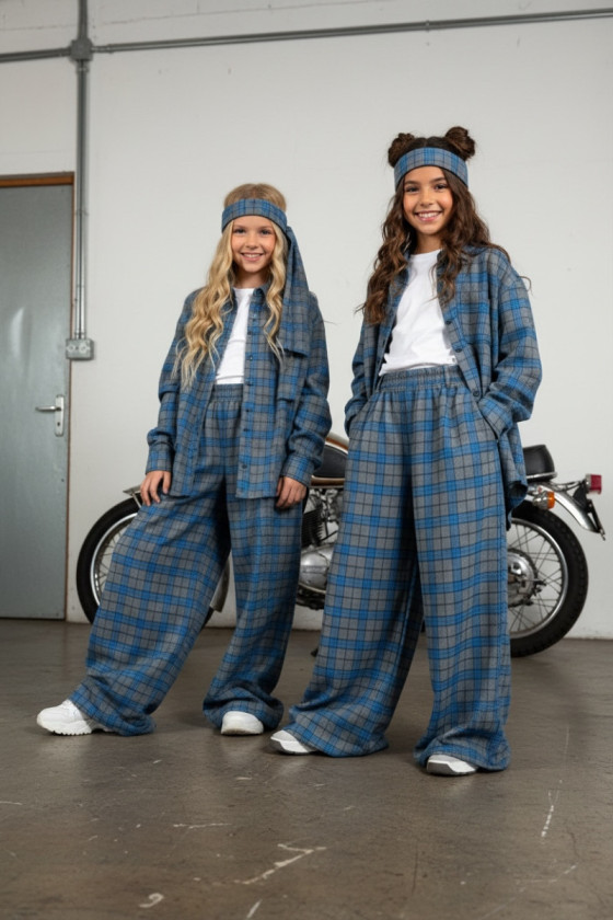 Spodnie Tola Niebieskie + pasek gratis