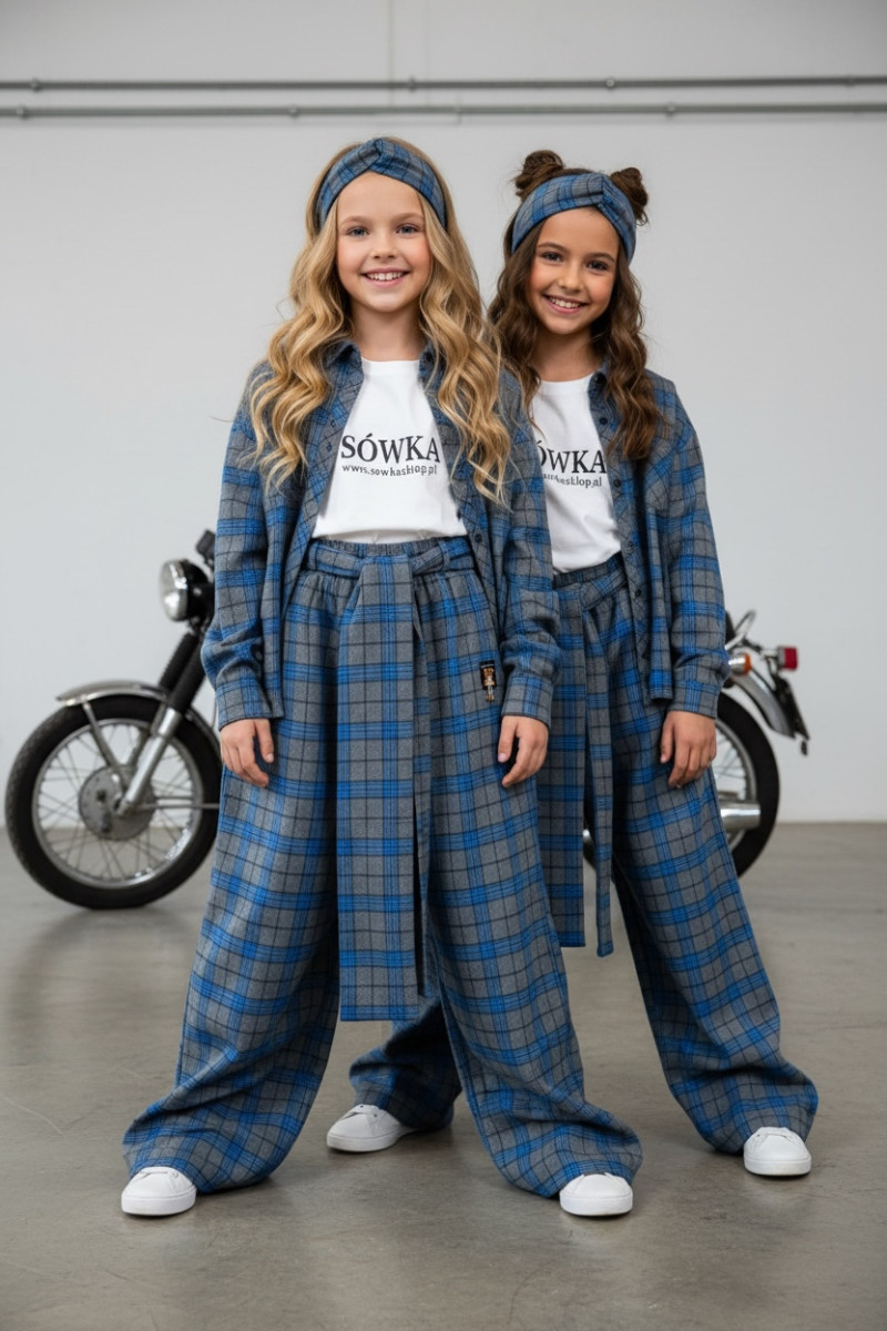 Spodnie Tola Niebieskie + pasek gratis