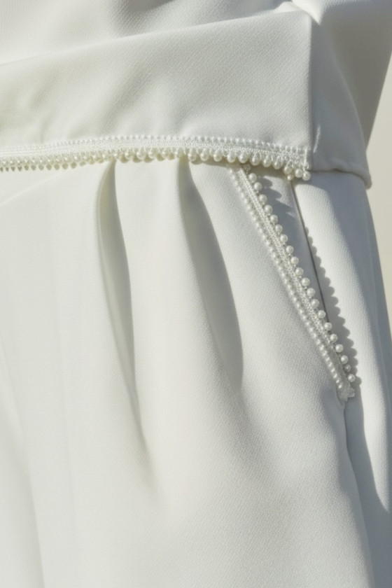 Komplet bluzka i spodnie Perełki Kokarda