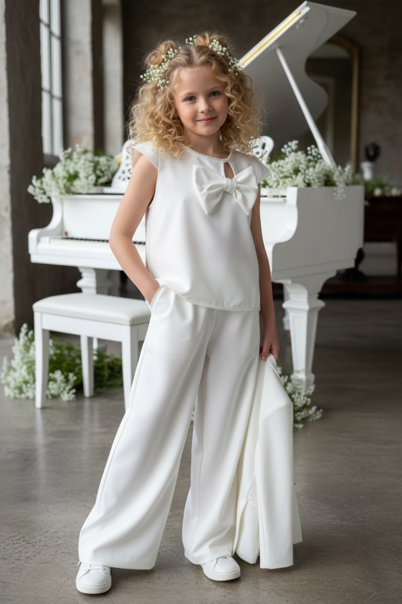 Komplet bluzka i spodnie Perełki Kokarda