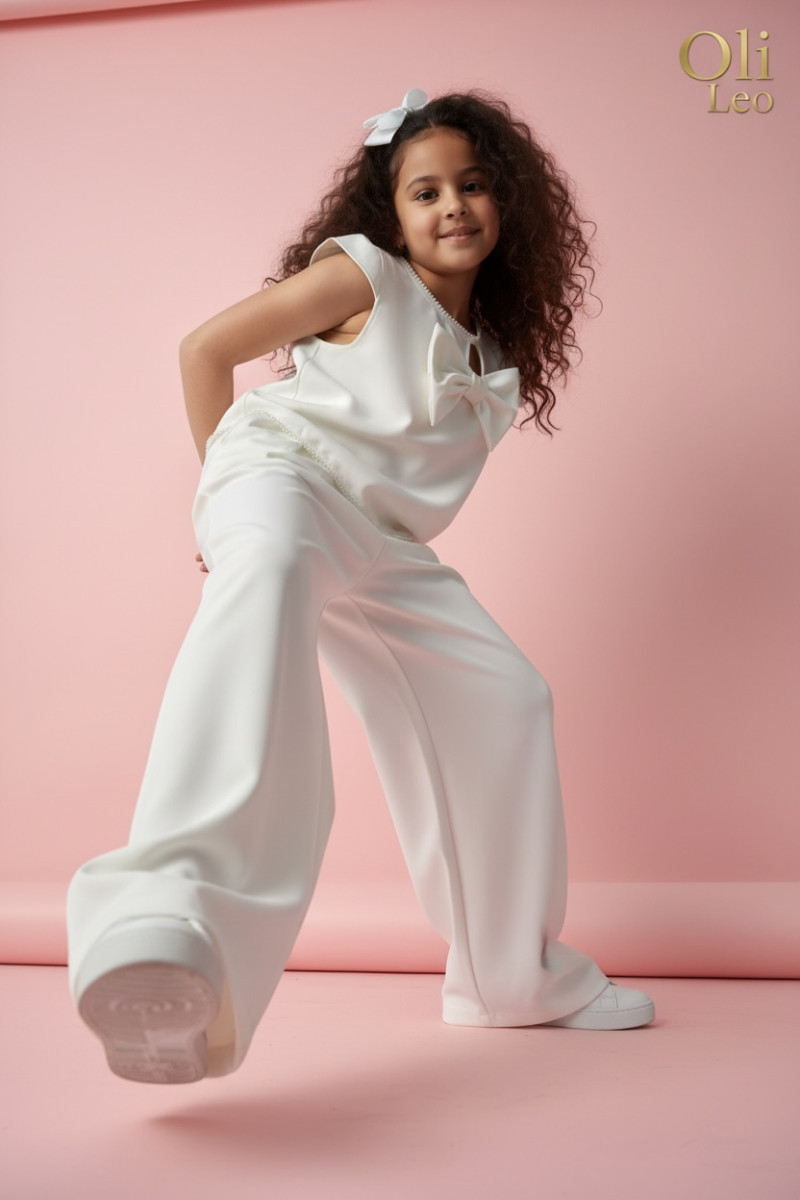 Komplet bluzka i spodnie Perełki Kokarda